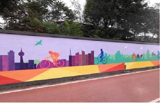 泗洪墙体彩绘-围墙