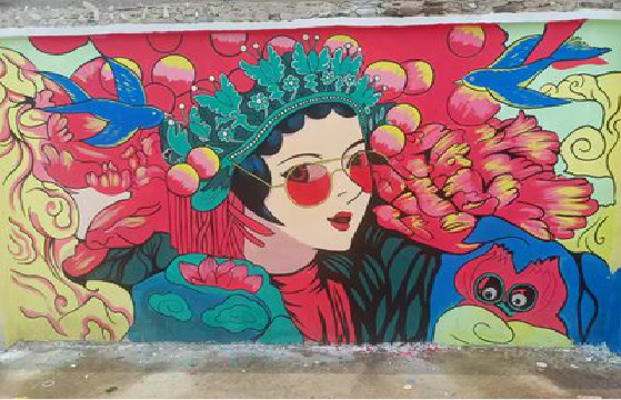 泗洪墙体彩绘-网红墙